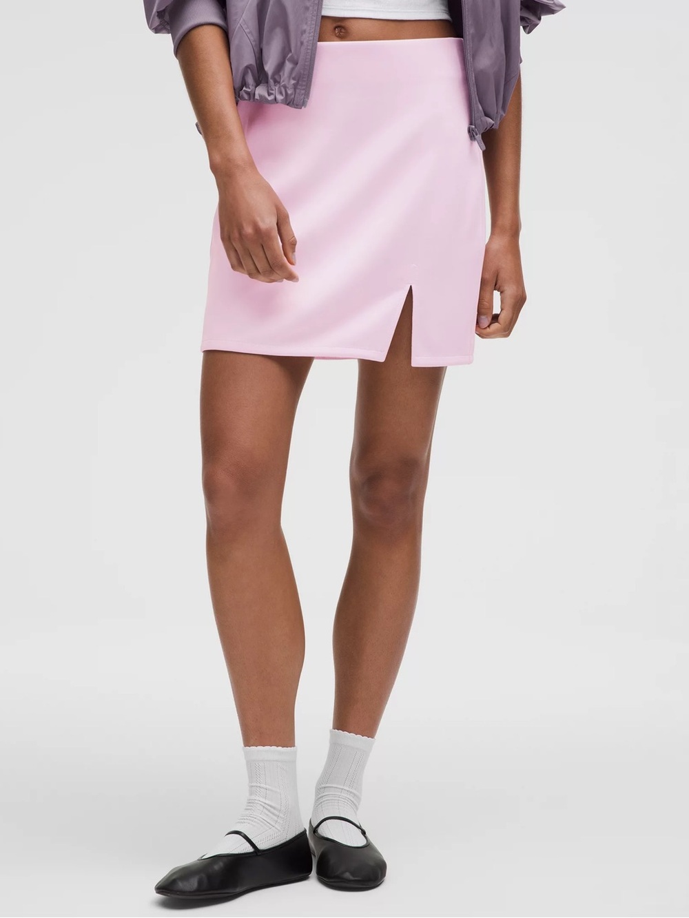 Lululemon Softstreme High-Rise Mini Skirt Pink Size L NWOT